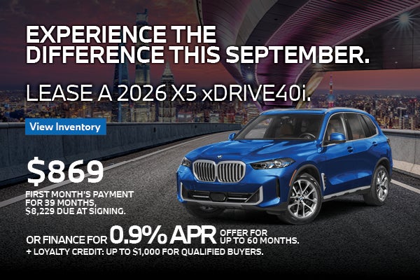 X5 869/mo